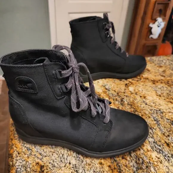 SOREL Women's Black Boots Size 10 ID NL5024-010 - Picture 7 of 12